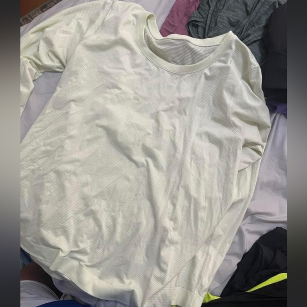 Size 12 YELLOW swiftly LONG SLEEVE SHIRT